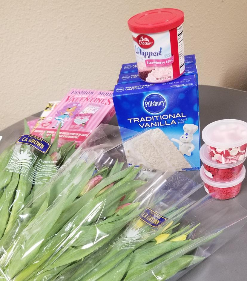 Flowers and Cake